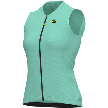 Maillot ALE CYCLING SOLID BLOCK Femme Sans Manches Vert 2023 ALE Probikeshop 0